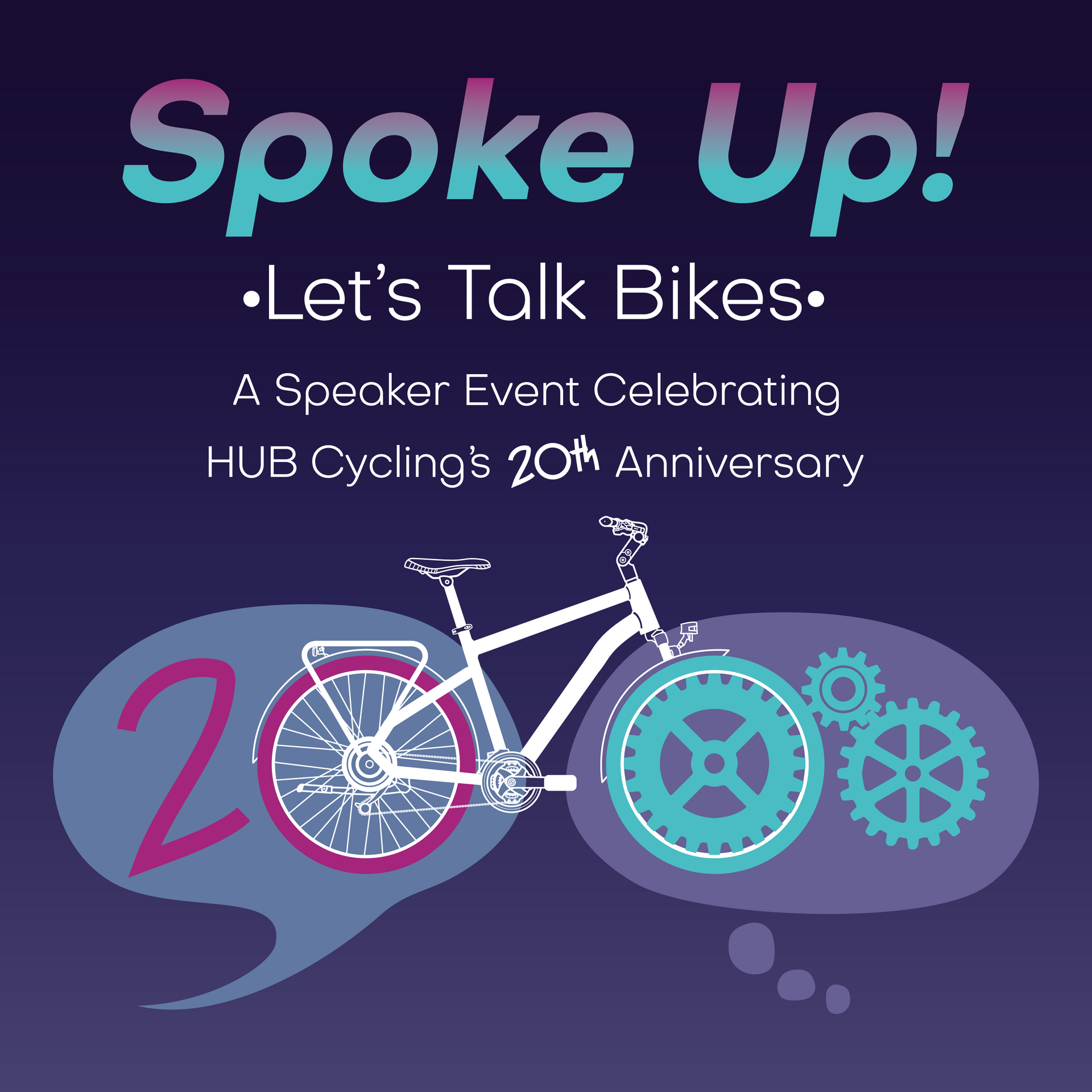 Spoke Up! Event Poster Design for Hub Cycling